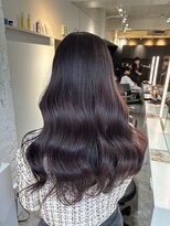 ブレンド 渋谷(BLend)&nbsp;前髪ハイライトカラーこなれミディイメチェンウェーブパーマ