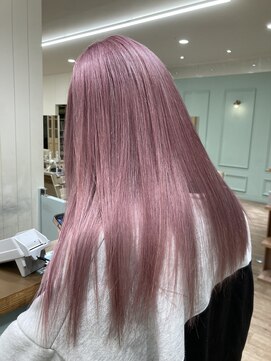 モリオフロムロンドン 大宮店(morio from London) ピンク×ケアブリーチ　【村田】