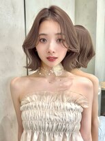 ロンドヴァリー 渋谷店(Lond vallee)&nbsp;くびれボブ×くすみベージュ