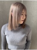 シアーベージュ/ストレートボブ