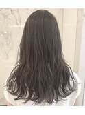 オリーブアッシュカラー×ゆるふわウェーブ