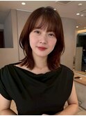 髪質改善*ケアカラーチェリーブラウン美髪【Zina大宮】