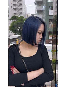 ギミックパシャ(GIMMICK pasha) ショートボブ/ブルー/ブルーブラック