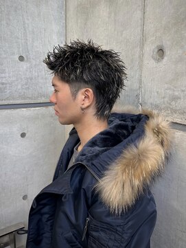 オーシャントーキョー ホワイト 原宿(OCEAN TOKYO WHITE) スパイキーショートベリーショート短髪アップバングフェード