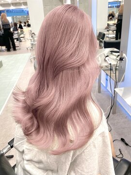 サンクプロジェクト(cinq PROJECT) 原宿韓国顔まわりミルクティーピンクピンクベージュ