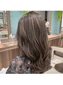 大人レイヤーカット白髪ぼかし脱白髪染め40代50代60代