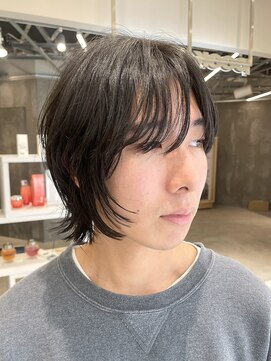 ピークアブー 原宿ハラカド(PEEK-A-BOO) メンズ/ボブウルフ/顔まわりレイヤー/フェイスレイヤー