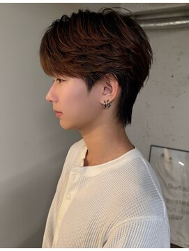 ノラ シブヤ(NORA) 【永田】シースルーマッシュフェザーショート×ダウンパーマ