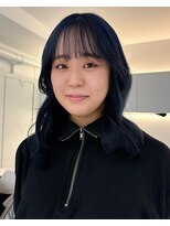 ノラ ウメダ(NORA UMEDA)&nbsp;ブルーカラーケアブリーチデザインカラー青カラー大阪梅田
