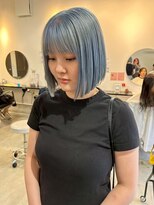 ラック 津田沼(LUCK)&nbsp;ペールブルーダブルカラーインナーカラーケアブリーチ