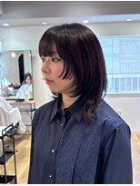 ルーク バイ ヘアーポケット(Luke by hair pocket)&nbsp;西明石ウルフカットとナチュラルグラデーションカラー