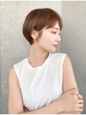 ナチュラルショート/ショートボブ/韓国/顔周り/20代30代40代50代