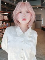 アルバム 池袋(ALBUM) ニュアンス巻きペールピンク_F31630