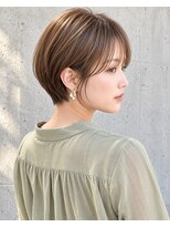 ルシード スタイル サーヴ(LUCIDO STYLE SERVE) 小顔ショート×シースルーバング×ブラウンカラー