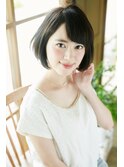 横顔キレイのショートボブ☆お手入れを楽に♪【レフラム松原店】