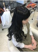 スーパーロング/黒髪/暗髪/透明感カラー/愛されロング/20代30代