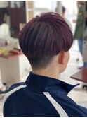 チェリーピンク×ツーブロマッシュ/かっこいい◎20代30代40代