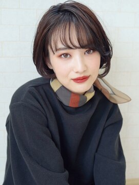 ヘアリゾート粋 新宿三丁目本店 愛されショートボブ/アッシュブラウン/白澤