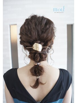 ムゥフ ヘアーアンドアイラッシュ(mouf hair&eyelash) パーティーセット・ヘアアレンジ/ダウンスタイル（編み下ろし）