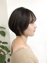 サンク 原宿 表参道(cinq)&nbsp;ココアブラウン　ショートボブ　20代　ダークカラー