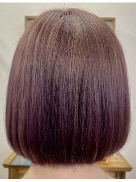 ヘアーワークスタジオ ノイズ(noize) #ピンクカラー#ボブ#イルミナカラー#ケアブリーチ