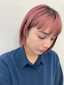 キサイ バズ(kisai BUZZ) [ kisai ＊ 西川史浩 ] My work × ブリーチ1回ピンクカラー