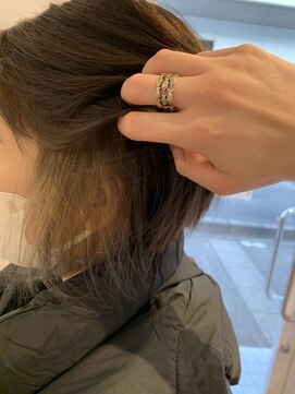 アズールサン 草加西口店(azule-sun) ママさん　イヤリングカラー,シルバー,ショコラアッシュ,/草加駅