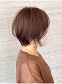 ショート×ナチュラルベージュ