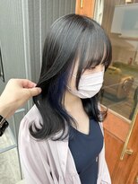 ヘアーホームイロ(Hair Home IRO)&nbsp;イヤリングカラーネイビーブルー
