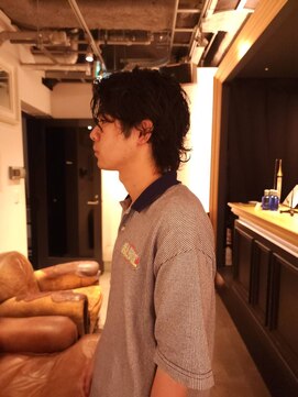 ブロック ジャポン(bloc japon) 前下がりニュアンスパーマショートスタイル