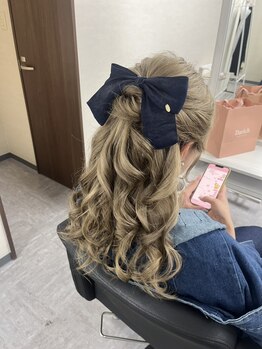 サロン ドノア(SALON DE Noah)の写真/【ヘアセット初回1000円♪】ライブや結婚式・二次会、デートにも◎お手頃価格で可愛く変身♪浴衣の着付けも
