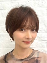 アマトウキョウ 表参道(AMA TOKYO) 斜めバング、小顔ショート、前髪パーマ
