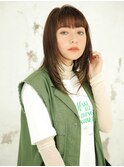 洒落見えするウルフ風ロング