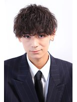 ネイビー(NAVY)&nbsp;ゆるふわウェーブパーマ マッシュ