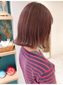 【堀惠】外ハネボブ切りっぱなしボブ暖色カラー吉祥寺髪質改善