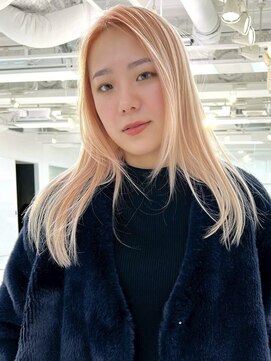 ウェイビーズ(WAVY'S) xブリーチ/イメチェン/ホワイトブロンド/外ハネボブ/美髪/