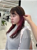JILL STUDIO インナーカラーパープル/イヤリングカラー/栄