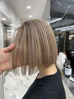 ラピス 渋谷本店(Lapis)&nbsp;ミルクティーハイライト/ボブカット/ショート/外国人風/メッシュ