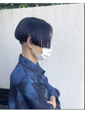 コポル(Copol) メンズ×ハイトーンショート×サファイア