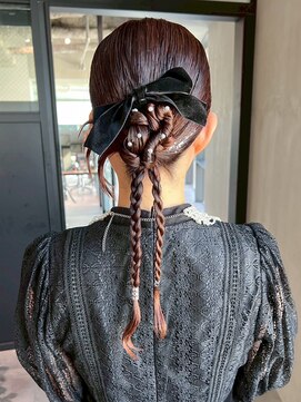 アルバム 銀座(ALBUM GINZA) ロングおくれ毛前髪カット韓国ヘア_ba569992