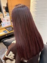 ヘアリゾート粋 トゥジュ 池袋東口店(tujuh)&nbsp;透明感カラー/ブラウンレッド/ストレートロング