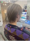 メンズウルフカットホワイトベージュ