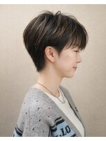 ヘアスタジオヘーフリヒ(HAIR STUDIO HoFLICH)&nbsp;ハイライト/ショート女子/ハンサムショート/ショート前髪あり