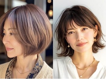 アヴァンス 狭山店(AVANCE)の写真/髪の毛根から整える"髪質改善白髪染め"*肌をも綺麗に魅せる艶髪と柔らかい手触りに*[大阪狭山市/金剛駅]