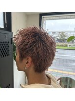 ヌーバイアンドライフ(NU. by and life)&nbsp;スパイキーショート×ペールピンク/ブリーチ/カラー/五井/市原