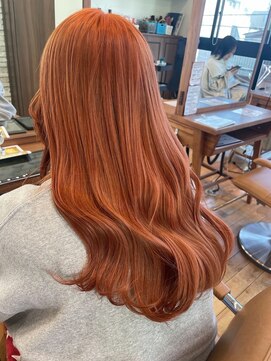 リノナ(Linona) ロングショートワンカールパーマカーキグレージュ前髪錦糸町