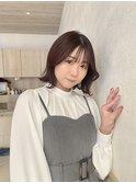 結んでも可愛いレイヤーボブ
