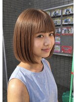 アッシュ 川崎店(Ash)&nbsp;ボブ　オレンジブラウン　オージュア
