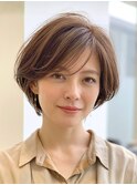 50代60代絶壁解消白髪ぼかし髪型ハイライト前髪山口