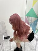 レイヤーカットマロンブラウンヘーゼルベージュダブルカラー2